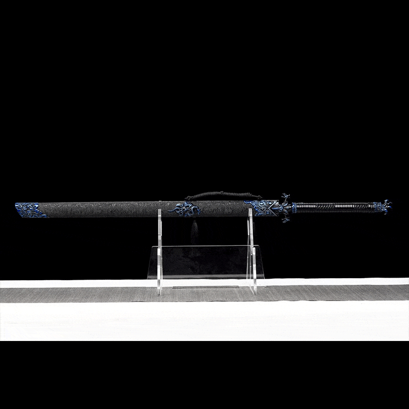 Handmade Devil King Chinese Sword With Blue - Tophatter Daily Deals