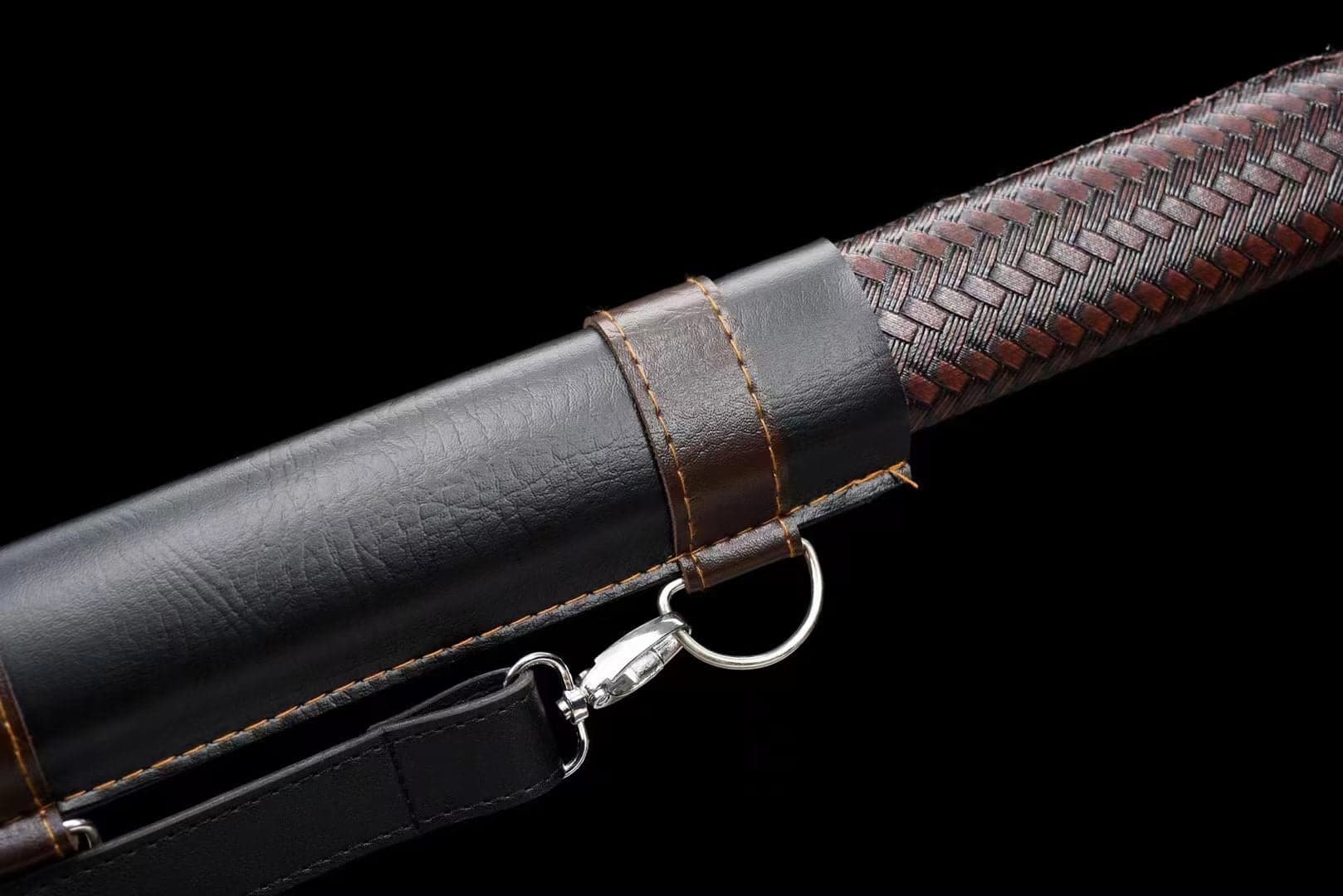 Handmade Devour the Moon Manganese Steel Chinese Sword With Blue Blade - Tophatter Daily Deals