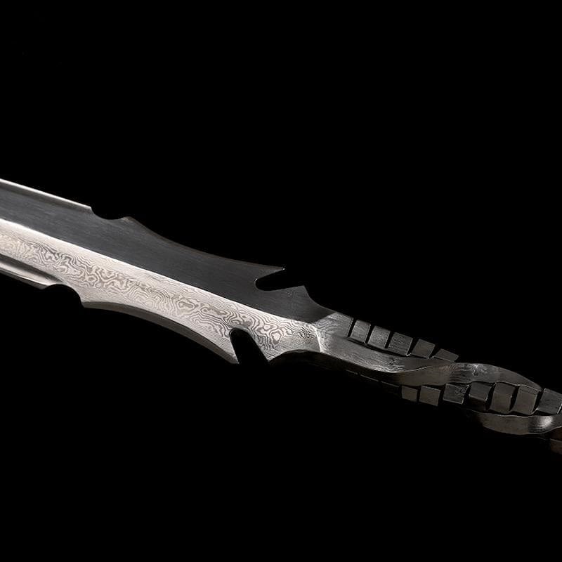 Handmade Dragon Scale Gun Pattern Steel One-piece forging - Tophatter Daily Deals