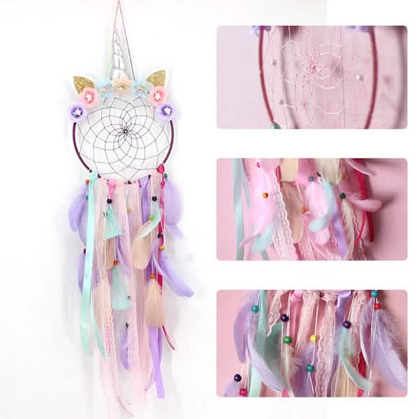 Handmade Feather Dream Catcher Wall Hanging Decoration Furniture & Decor - Tophatter Daily Deals