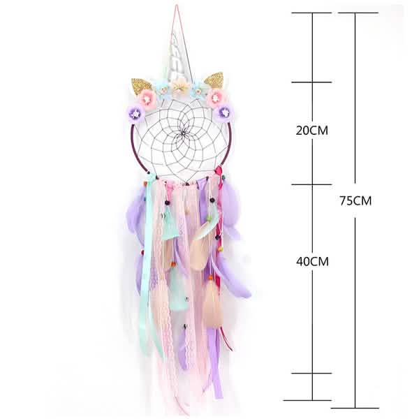 Handmade Feather Dream Catcher Wall Hanging Decoration Furniture & Decor - Tophatter Daily Deals