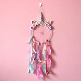 Handmade Feather Dream Catcher Wall Hanging Decoration Pink Without Light Furniture & Decor - Tophatter Daily Deals