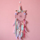 Handmade Feather Dream Catcher Wall Hanging Decoration Purple Without Light Furniture & Decor - Tophatter Daily Deals