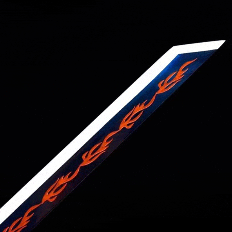 Handmade Flame-Eating Wolf Fury Manganese Steel Chinese Sword - Tophatter Daily Deals