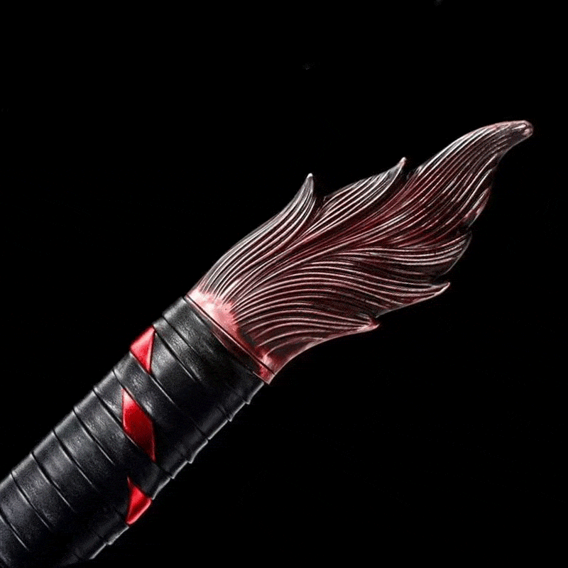 Handmade Flame-Eating Wolf Fury Manganese Steel Chinese Sword - Tophatter Daily Deals