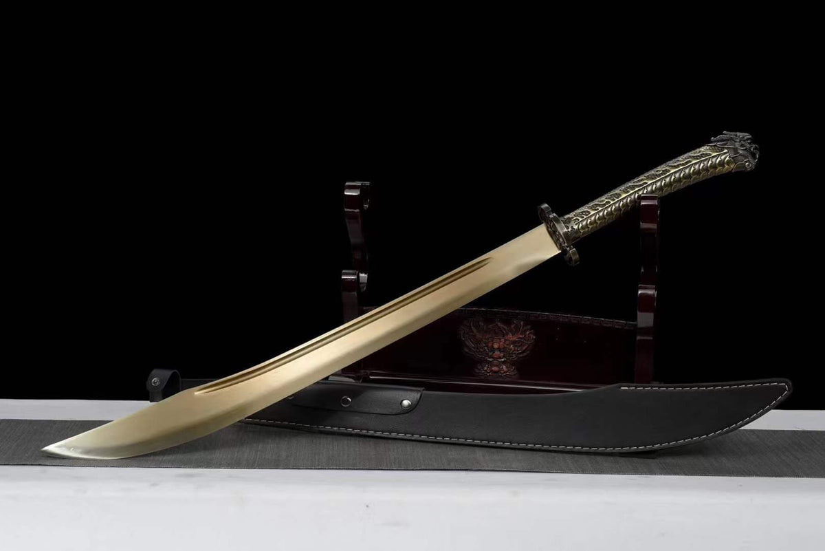 Handmade Golden Dragon High Manganese Steel Chinese Sword - Tophatter Daily Deals