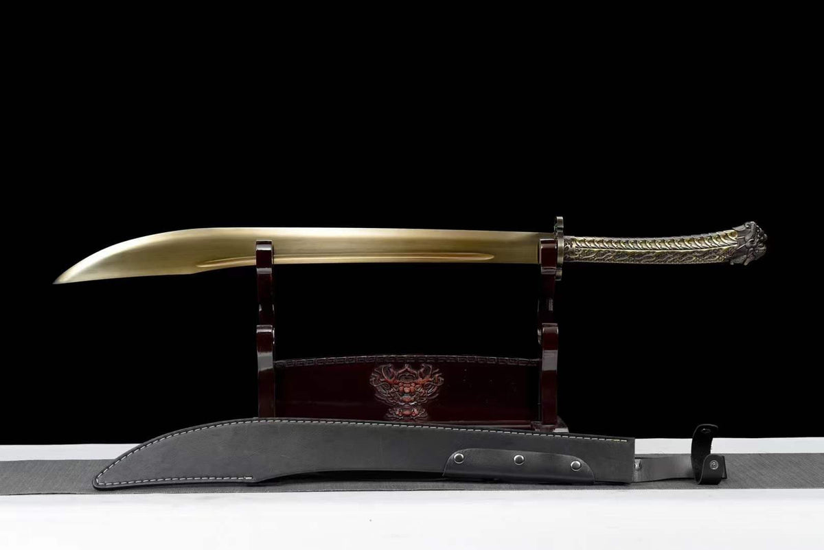 Handmade Golden Dragon High Manganese Steel Chinese Sword - Tophatter Daily Deals