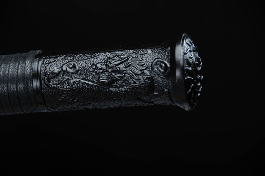 Handmade High Carbon Steel Archaic Blood Dragon Tang Heng Sword - Tophatter Daily Deals