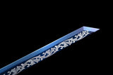 Handmade 花無缺 High Manganese Steel Chinese Sword With Baked Blue Blade - Tophatter Daily Deals