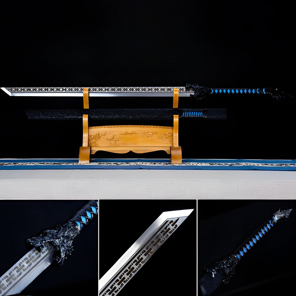 Handmade High Manganese Steel Devil Wolf Tang Sword - Tophatter Daily Deals