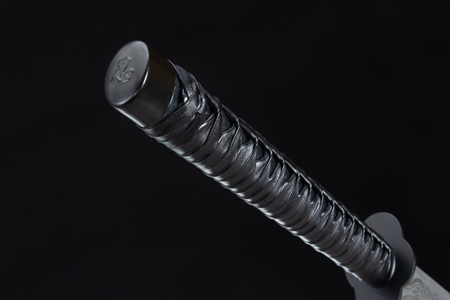 Handmade High Manganese Steel Ink Dragon Chinese Sword With black Sheath - Tophatter Daily Deals