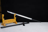 Handmade High Manganese Steel Ink Dragon Chinese Sword With black Sheath - Tophatter Daily Deals