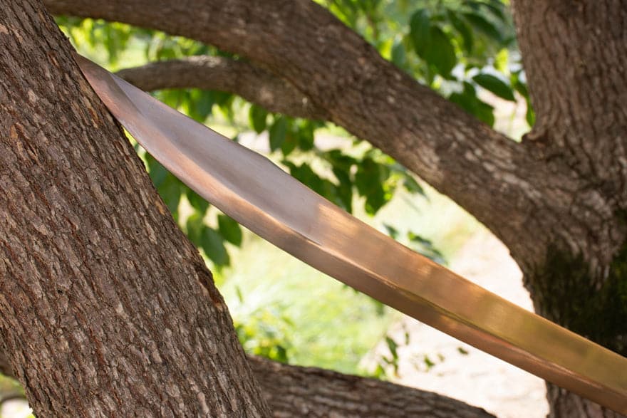 Handmade High Manganese Steel Kim Snow Chinese Knife With Golden Blade - Tophatter Daily Deals