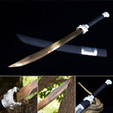 Handmade High Manganese Steel Kim Snow Chinese Knife With Golden Blade - Tophatter Daily Deals
