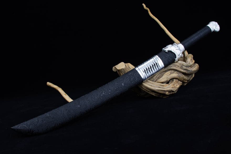 Handmade High Manganese Steel Kim Snow Chinese Knife With Golden Blade - Tophatter Daily Deals