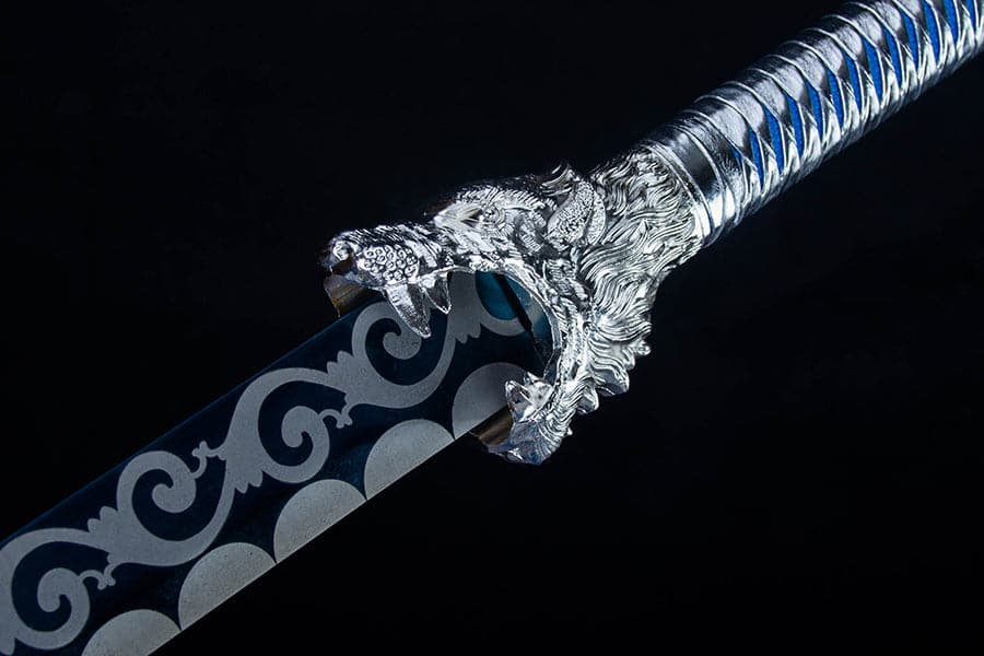 Handmade High Manganese Steel Snow Wolf Tang Sword - Tophatter Daily Deals