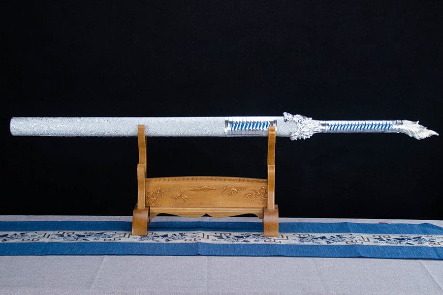 Handmade High Manganese Steel Snow Wolf Tang Sword - Tophatter Daily Deals