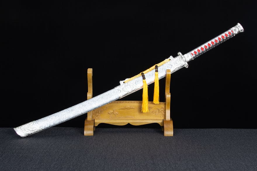 Handmade High-performance Manganese steel Chinese Sword With Red Blade - Tophatter Daily Deals