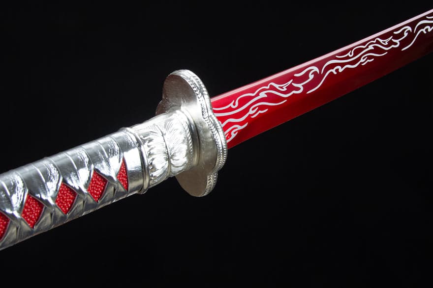 Handmade High-performance Manganese steel Chinese Sword With Red Blade - Tophatter Daily Deals