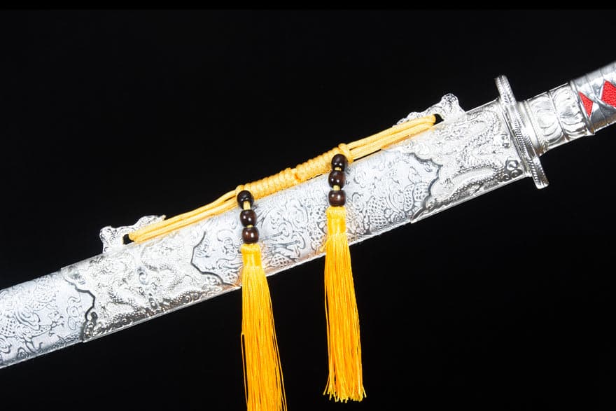 Handmade High-performance Manganese steel Chinese Sword With Red Blade - Tophatter Daily Deals
