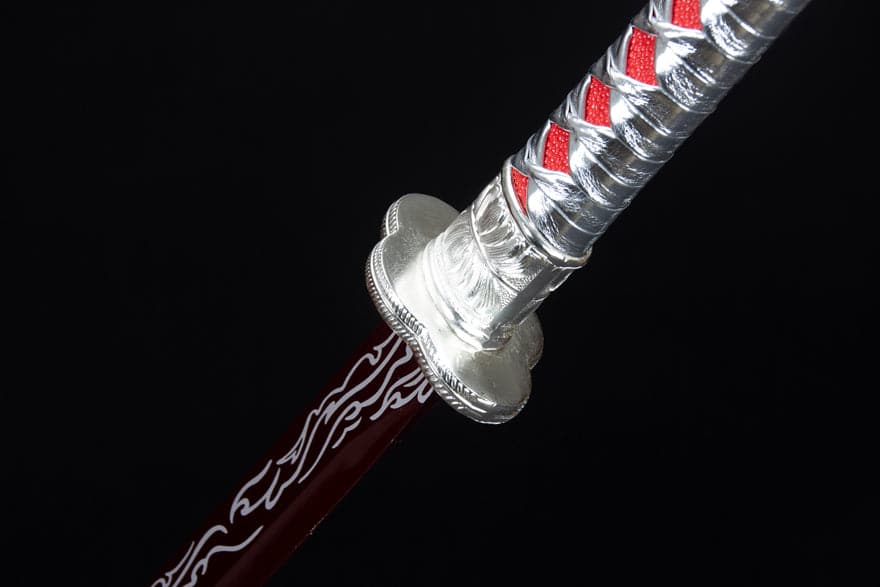 Handmade High-performance Manganese steel Chinese Sword With Red Blade - Tophatter Daily Deals