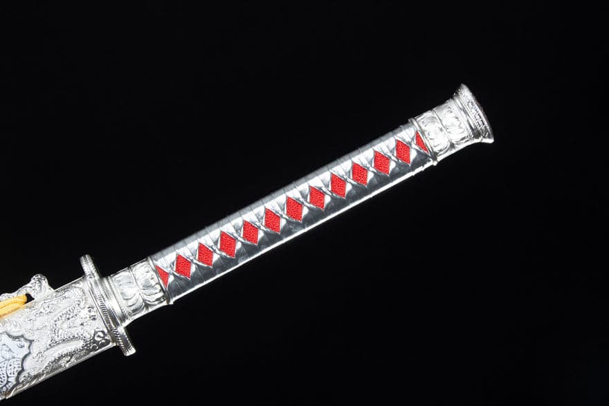 Handmade High-performance Manganese steel Chinese Sword With Red Blade - Tophatter Daily Deals
