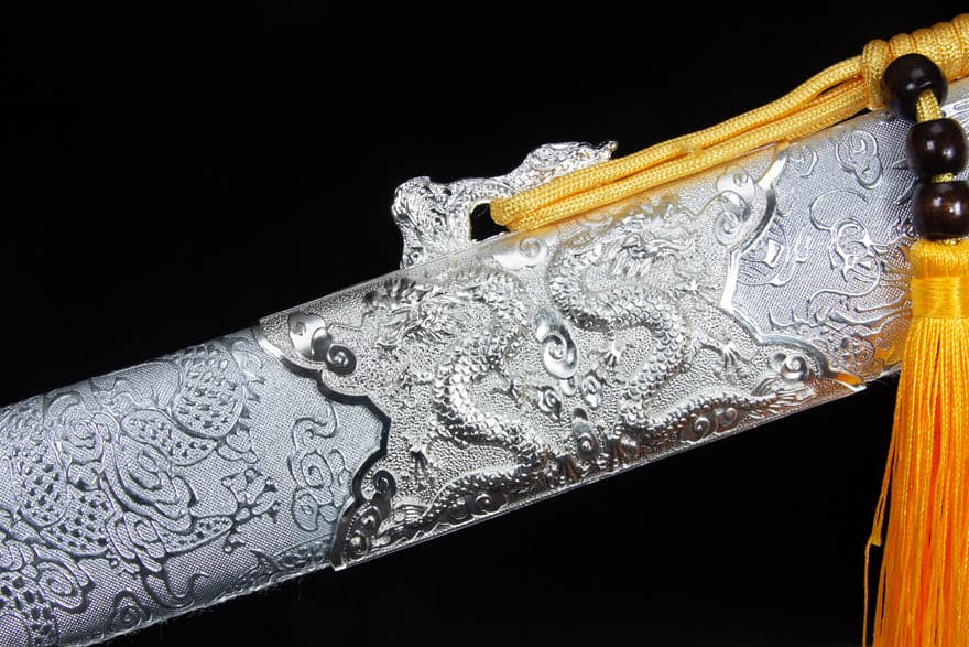 Handmade High-performance Manganese steel Chinese Sword With Red Blade - Tophatter Daily Deals