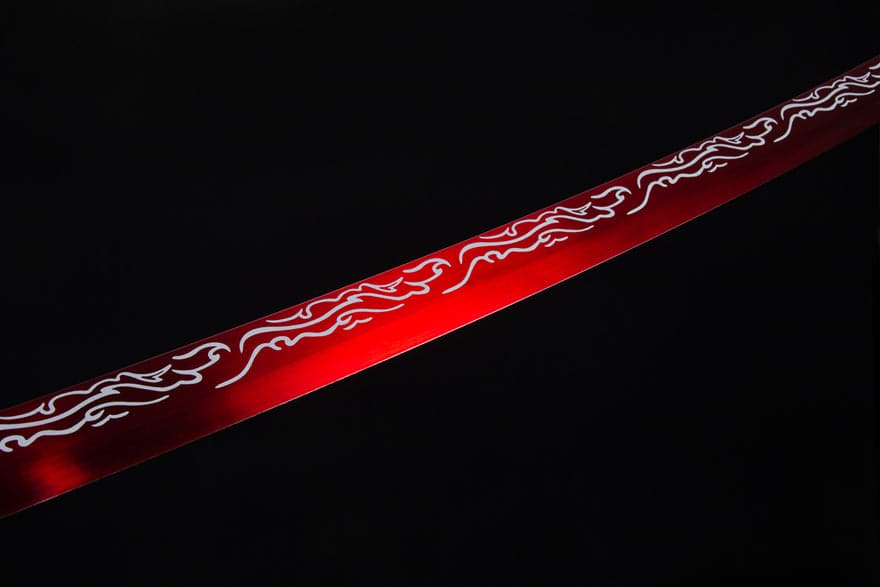 Handmade High-performance Manganese steel Chinese Sword With Red Blade - Tophatter Daily Deals