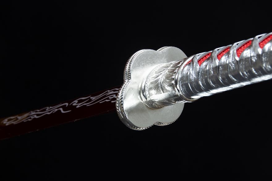 Handmade High-performance Manganese steel Chinese Sword With Red Blade - Tophatter Daily Deals
