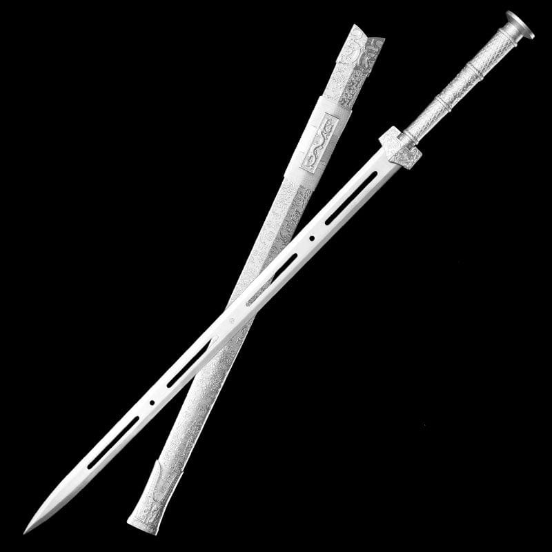 Handmade High-performance Manganese Steel Ice Psionic Chinese Sword White - Tophatter Daily Deals