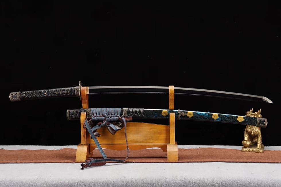 Handmade Japanese Tachi Odach Thousand Feathers 1060 High Speed Steels Hand grinding - Tophatter Daily Deals