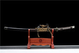Handmade Japanese Tachi Odachi Dark Shadow High Carbon Steel Blackened blades - Tophatter Daily Deals