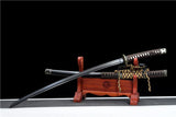 Handmade Japanese Tachi Odachi Dark Shadow High Carbon Steel Blackened blades - Tophatter Daily Deals