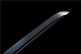 Handmade Japanese Tachi Odachi Dark Shadow High Carbon Steel Blackened blades - Tophatter Daily Deals
