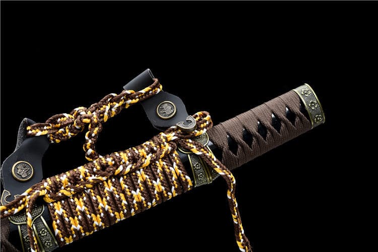 Handmade Japanese Tachi Odachi Dark Shadow High Carbon Steel Blackened blades - Tophatter Daily Deals