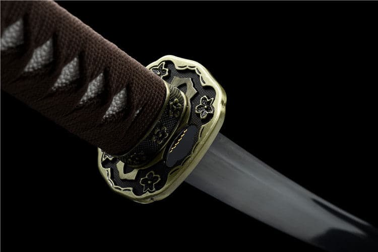 Handmade Japanese Tachi Odachi Dark Shadow High Carbon Steel Blackened blades - Tophatter Daily Deals