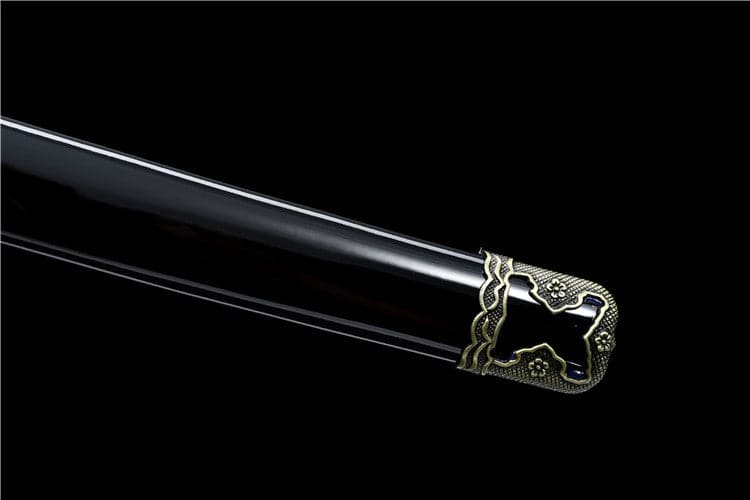 Handmade Japanese Tachi Odachi Dark Shadow High Carbon Steel Blackened blades - Tophatter Daily Deals