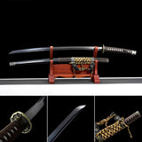 Handmade Japanese Tachi Odachi Dark Shadow High Carbon Steel Blackened blades - Tophatter Daily Deals