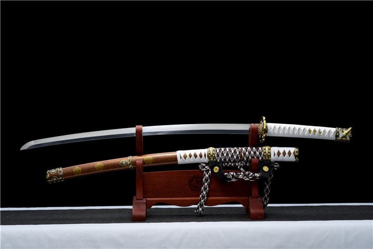 Handmade Japanese Tachi Odachi Golden Cherry 9260 Spring Steel Two-color alloy cherry blossom - Tophatter Daily Deals