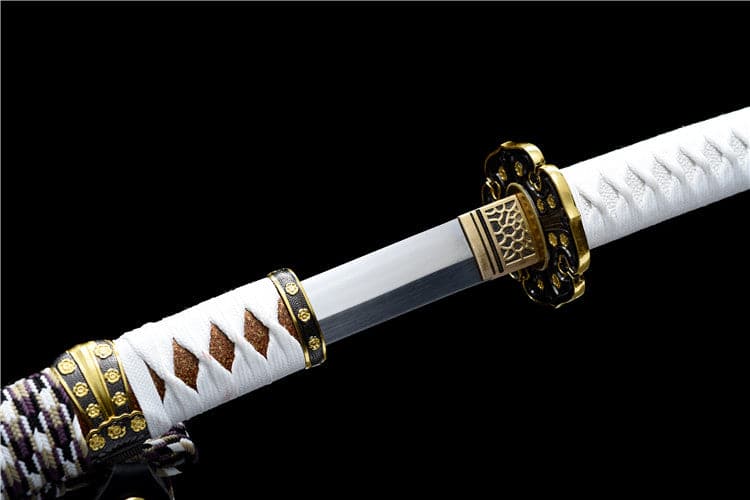 Handmade Japanese Tachi Odachi Golden Cherry 9260 Spring Steel Two-color alloy cherry blossom - Tophatter Daily Deals