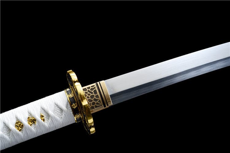 Handmade Japanese Tachi Odachi Golden Cherry 9260 Spring Steel Two-color alloy cherry blossom - Tophatter Daily Deals