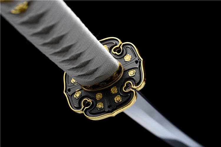 Handmade Japanese Tachi Odachi Golden Cherry 9260 Spring Steel Two-color alloy cherry blossom - Tophatter Daily Deals