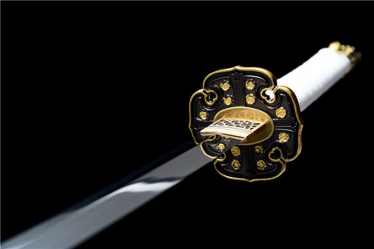 Handmade Japanese Tachi Odachi Golden Cherry 9260 Spring Steel Two-color alloy cherry blossom - Tophatter Daily Deals