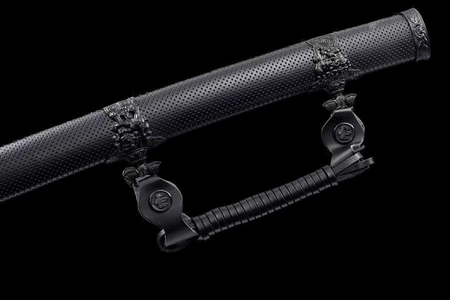 Handmade Japanese Tachi Odachi High Manganese Steel Blade blackening process - Tophatter Daily Deals