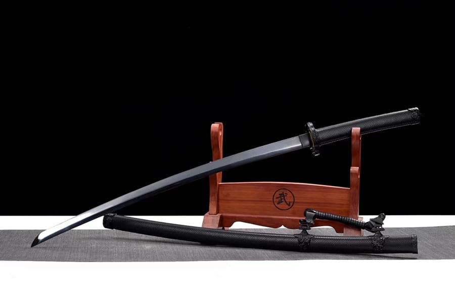 Handmade Japanese Tachi Odachi High Manganese Steel Blade blackening process - Tophatter Daily Deals