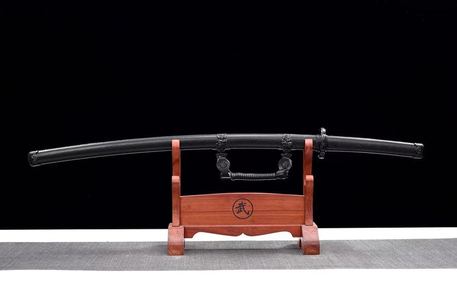 Handmade Japanese Tachi Odachi High Manganese Steel Blade blackening process - Tophatter Daily Deals