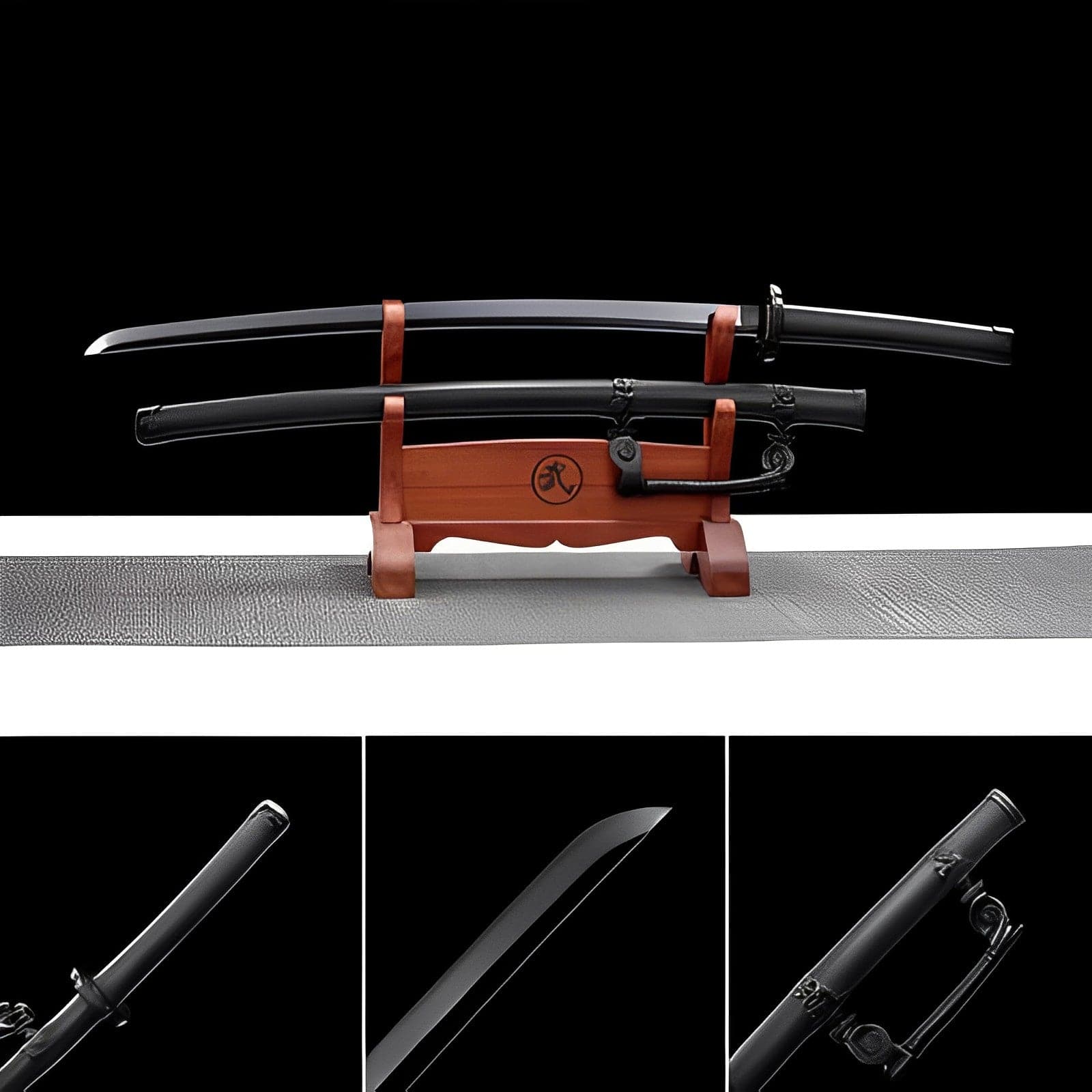 Handmade Japanese Tachi Odachi High Manganese Steel Blade blackening process - Tophatter Daily Deals