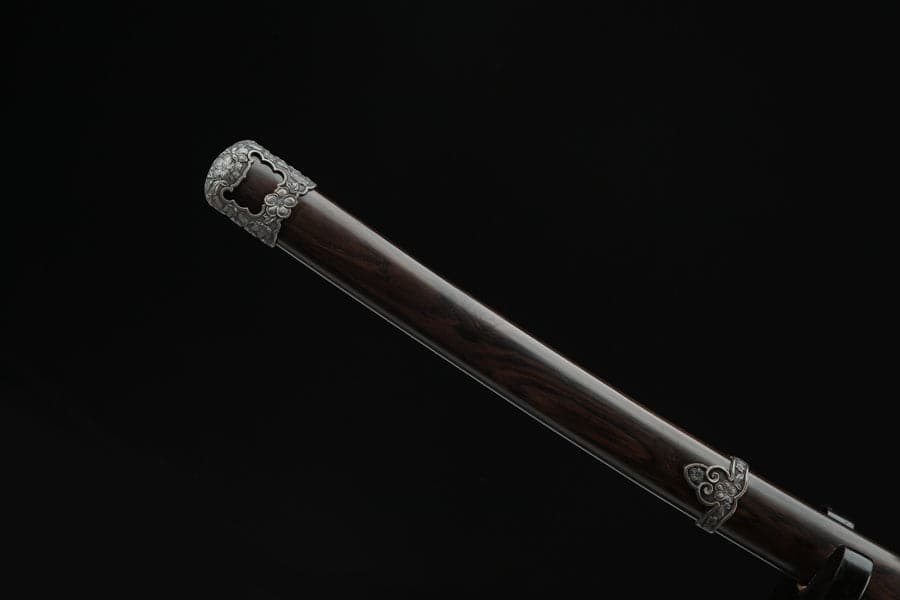 Handmade Japanese Tachi Odachi Sakura Pattern Steel High Ebony - Tophatter Daily Deals