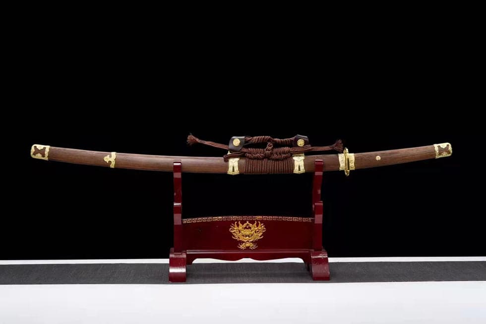 Handmade Japanese Tachi Odachi 金耀 T10 Carbon steel Import rosewood - Tophatter Daily Deals