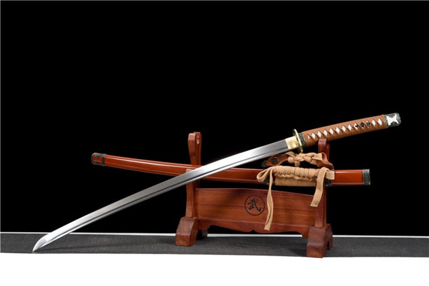 Handmade Japanese Tachi Odachi Yoshida 9260 Spring Steel Full Tang - Tophatter Daily Deals